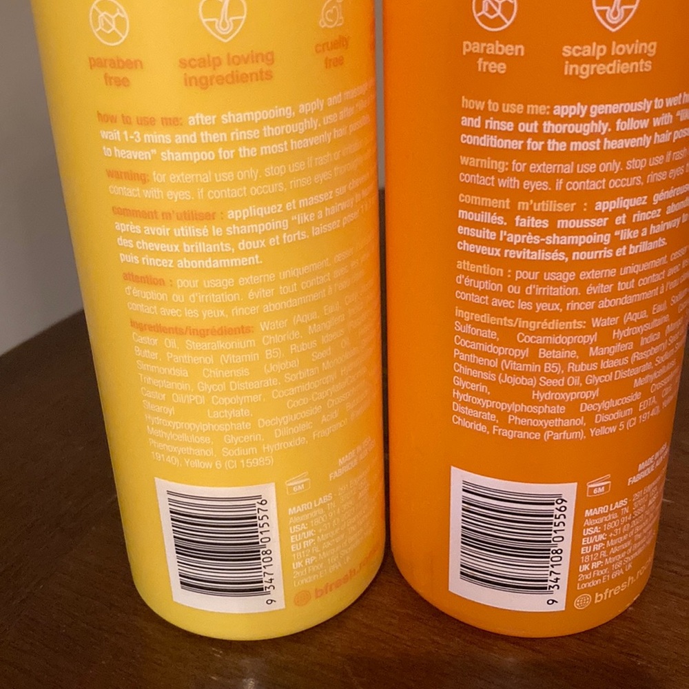 B. Fresh Sweet Mango Shampoo and Conditioner Set - Orange and Yellow - Picture 5 of 5